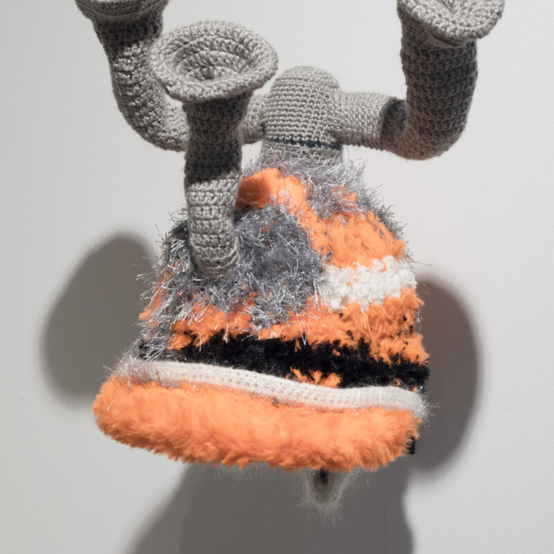 crochet hat with pipes